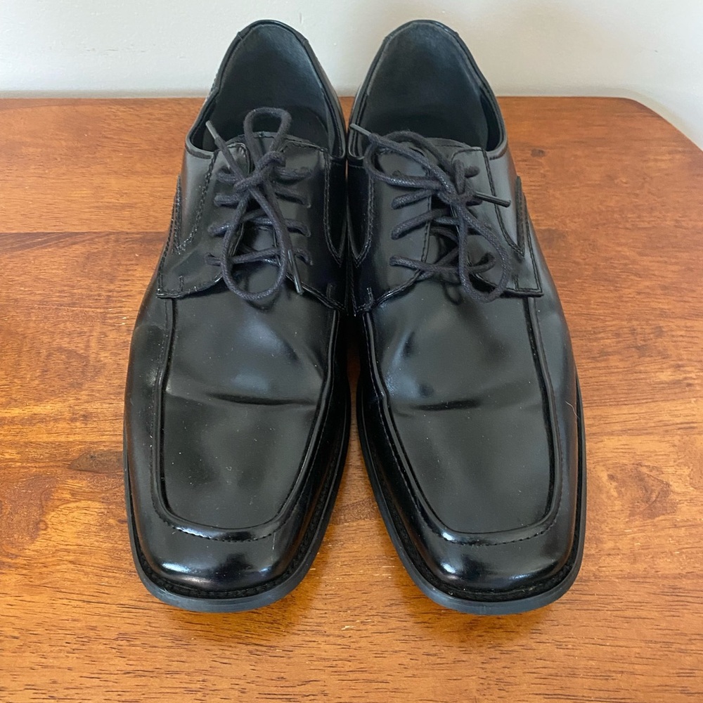 Men's Black Leather Dress Shoes